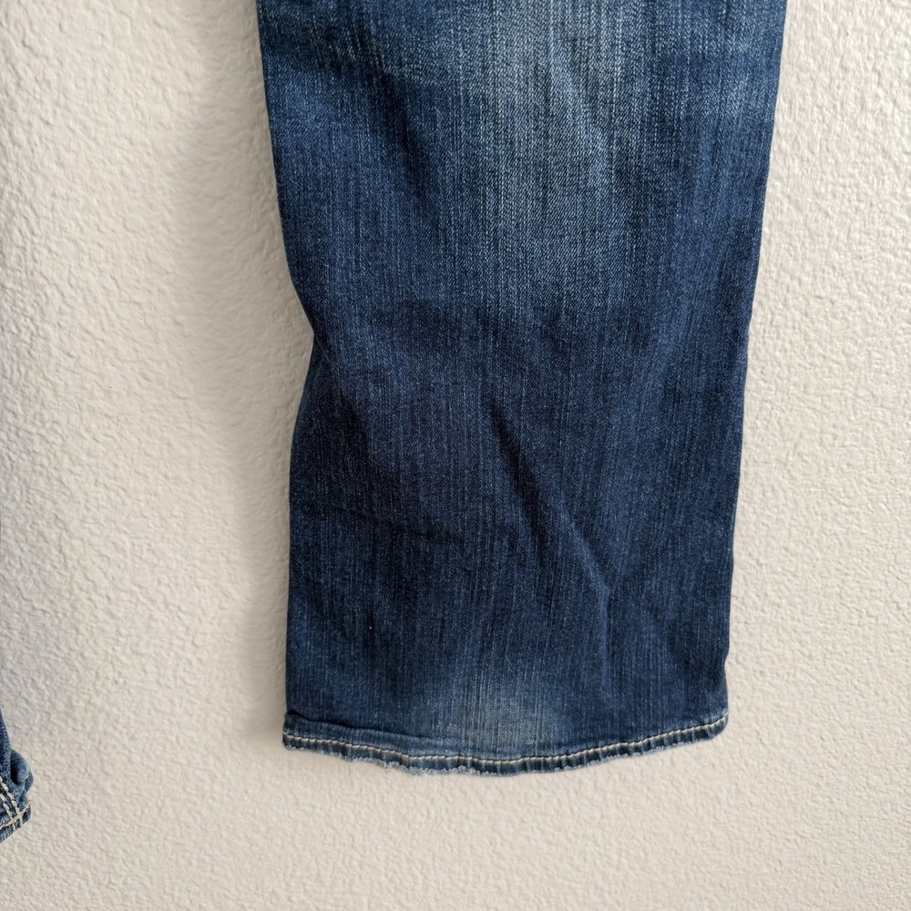 Silver Jeans Women 32 x 31 Blue Lola Straight Mid Rise Stretch Bootcut - Picture 11 of 14